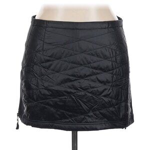 Skhoop Skirt Black Insulated Quilted Mini Sz XL Winter Ski Side Zip XL